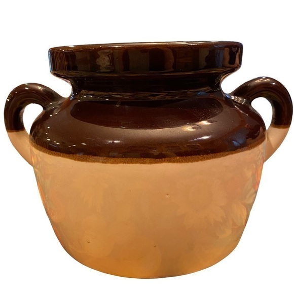 Vintage McCoy Bean-pot Spirit of 1976 5 Quart Decal with Gold Eagle US Flag - Picture 3 of 7